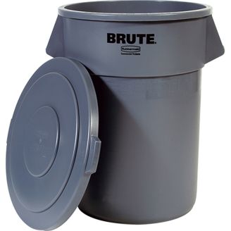 Rubbermaid afvalcontainer 208 liter grijs