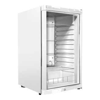 Husky koelkast glasdeur - 130 liter, wit