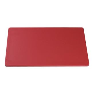 CaterChef snijblad polyethyleen rood glad 530x325x20 mm